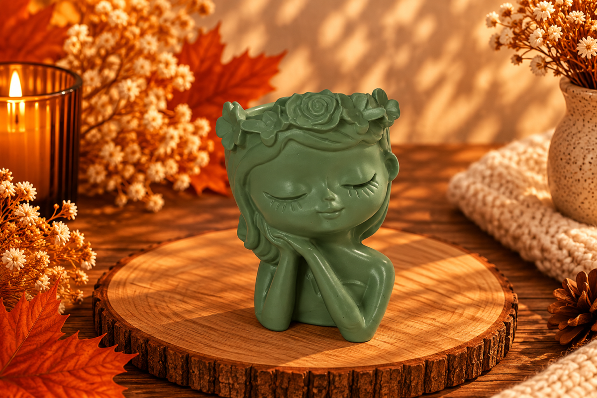 Vaso Decorativo Menina Serena – Sonho