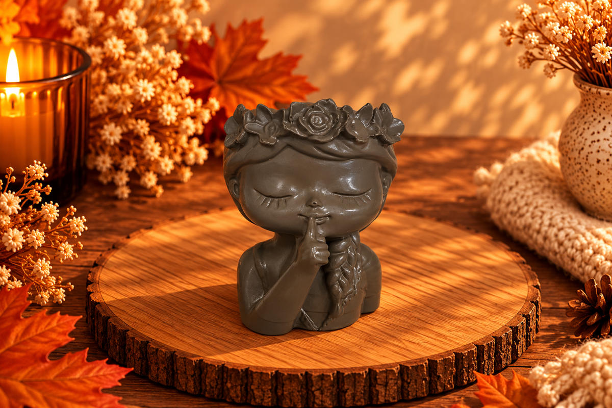 Vaso Decorativo Menina Serena – Silêncio