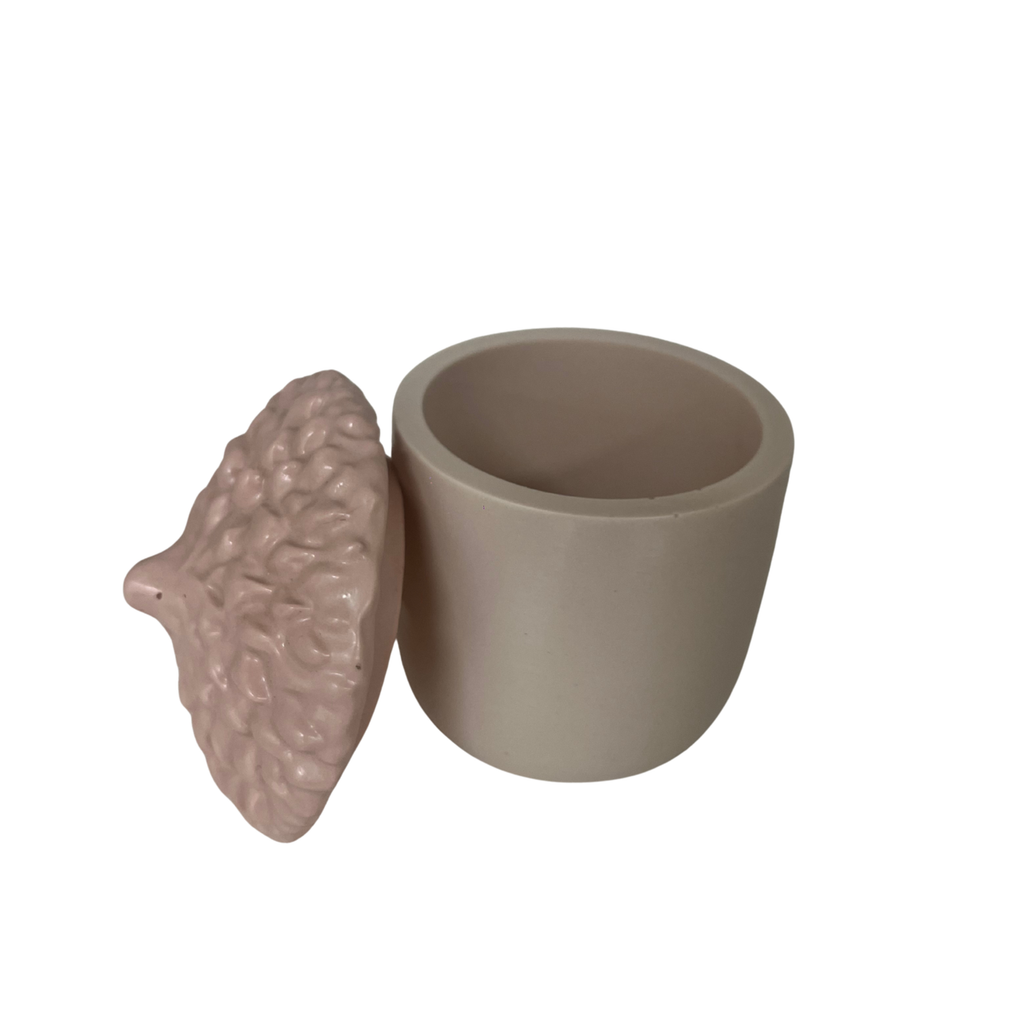 Caixa Decorativa Bolota em Jesmonite