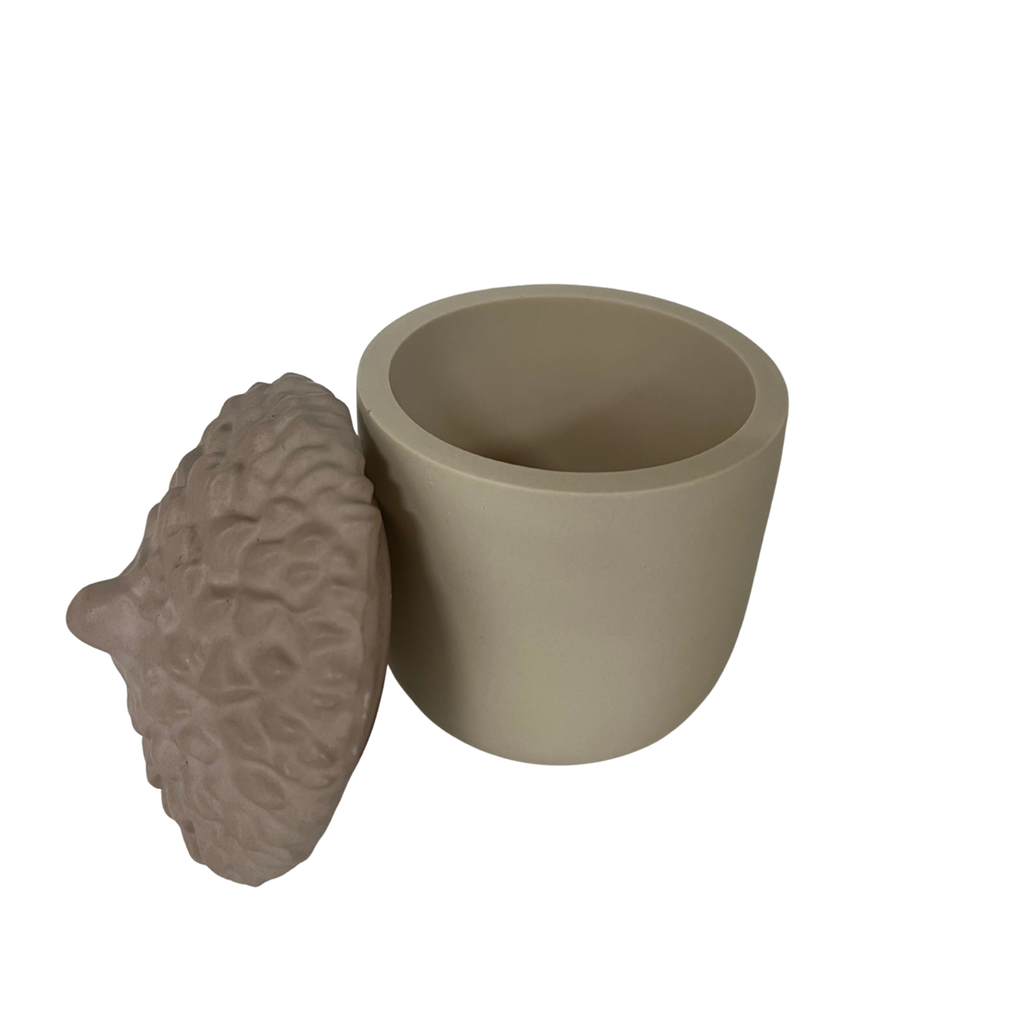 Caixa Decorativa Bolota em Jesmonite