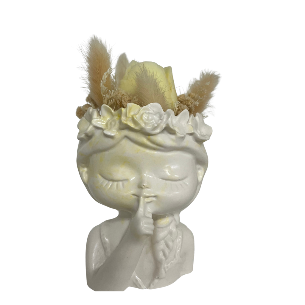 Vaso Decorativo Menina Serena – Silêncio