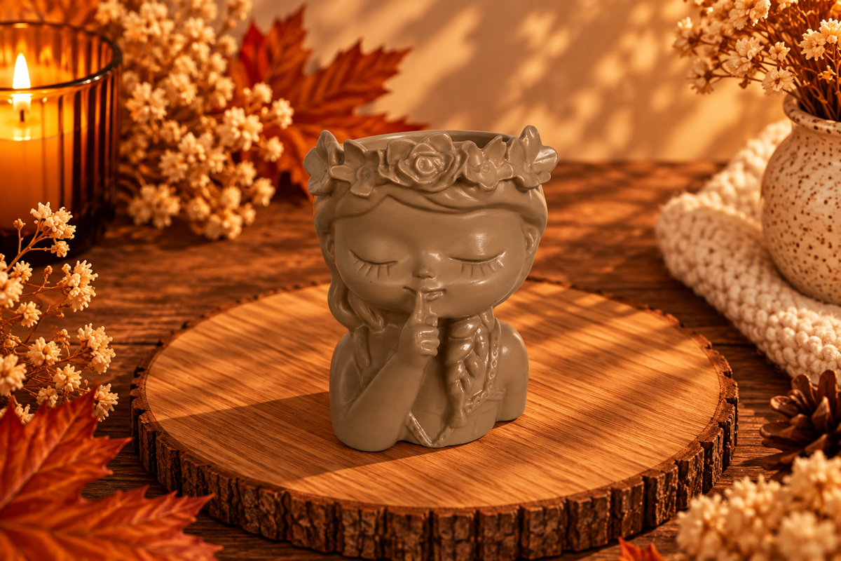 Vaso Decorativo Menina Serena – Silêncio