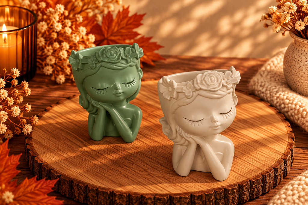 Vaso Decorativo Menina Serena – Sonho