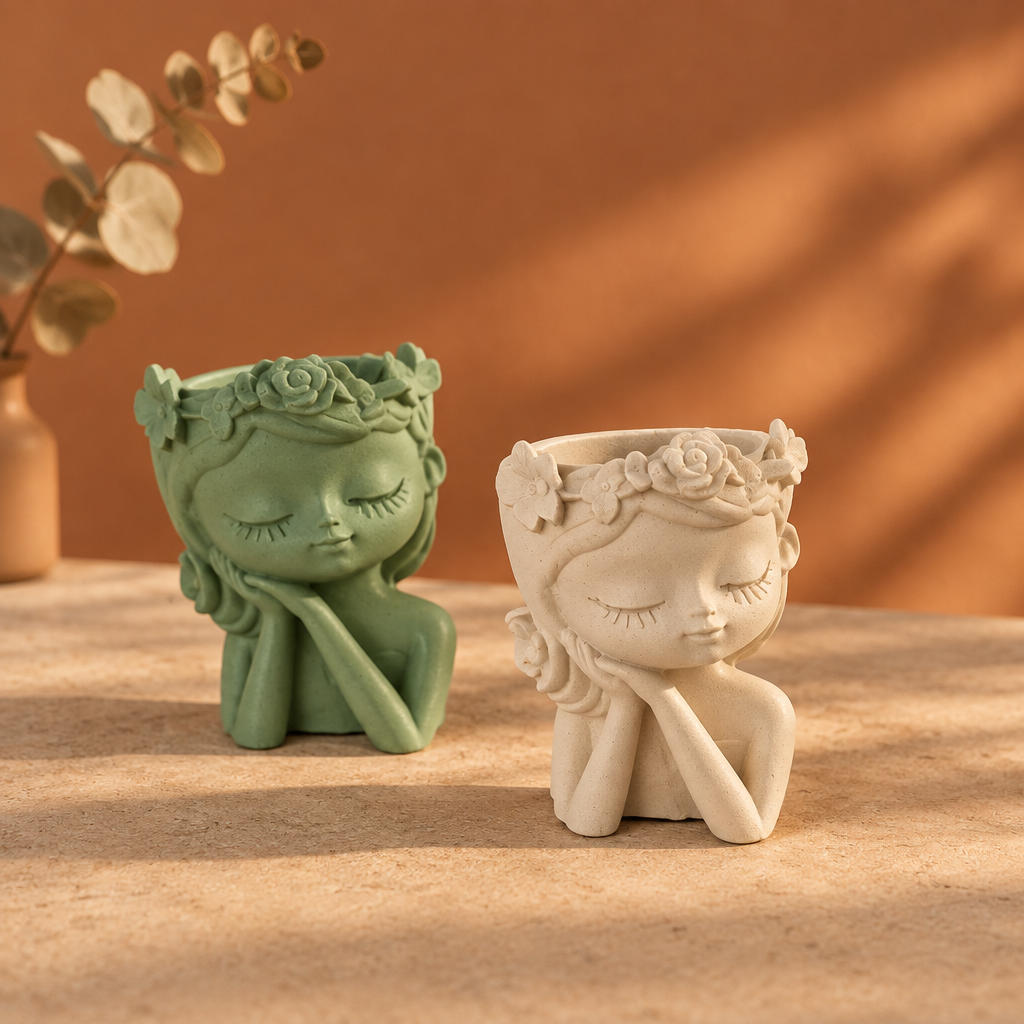 Vaso Decorativo Menina Serena – Sonho